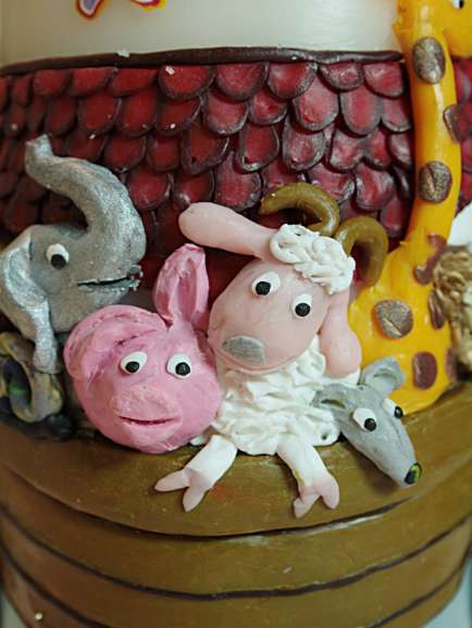 Taufkerzen mit Arche Noah