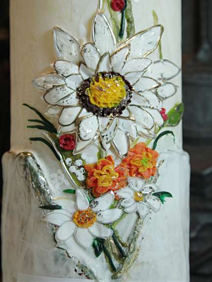 Hochzeitskerzen mit Blüten