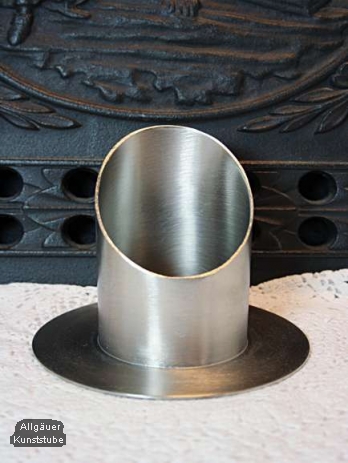 Röhrenkerzenständer/ silber/6cm