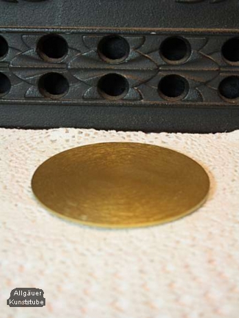 Kerzenteller Lars/ gold/10 cm