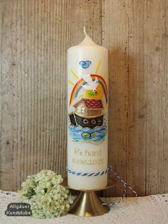 Taufkerze Herkules mit Arche